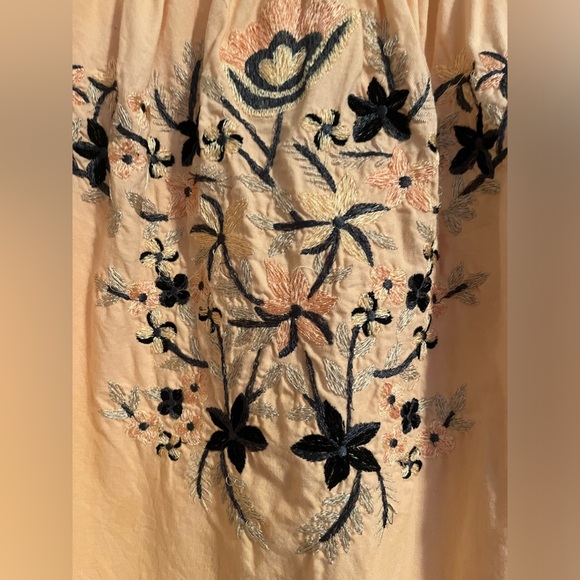 FREE PEOPLE Embroidered Tunic Dress small - Picture 4 of 7